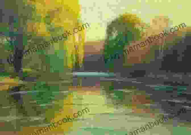 A Landscape Painting Depicting Autumn Willows By A River Autumn Willows Thomas Cleary