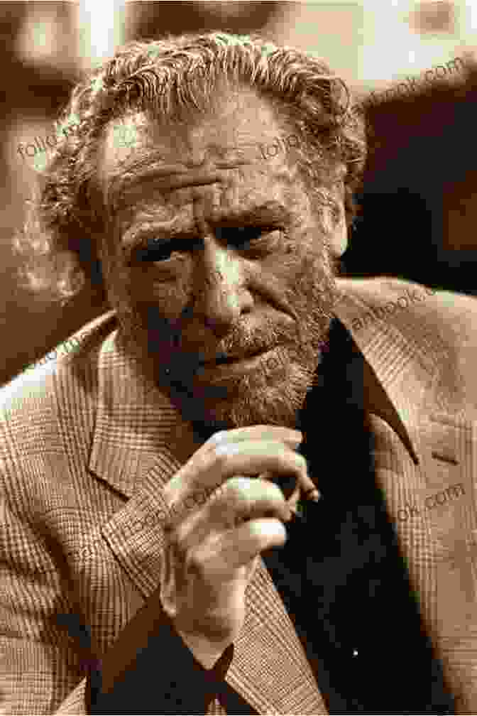 Charles Bukowski Engaging With His Audience During A Reading, His Face Etched With Intensity. Come On In Charles Bukowski