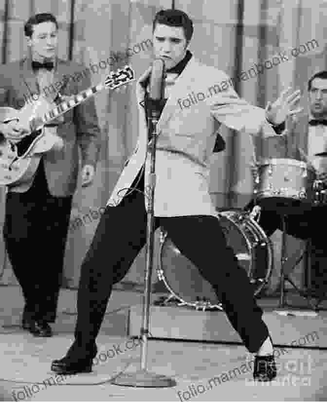 Elvis Presley Performing On Stage, Exuding Charisma And Energy. Elvis: The Story Of The Rock And Roll King