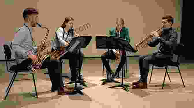 Image Of A Saxophone Quartet Performing Danse Macabre Eb Alto Sax: Danse Macabre For Saxophone Quartet: Symphonic Poem Op 40 (Danse Macabre For Saxophone Quartet Satb 2)