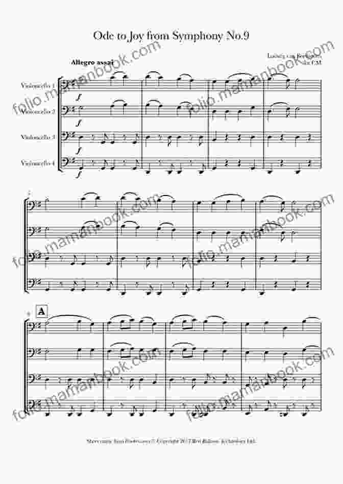 Joy To The World For Cello Quartet 10 Christmas Tunes For Cello Quartet (score): Easy/Intermediate
