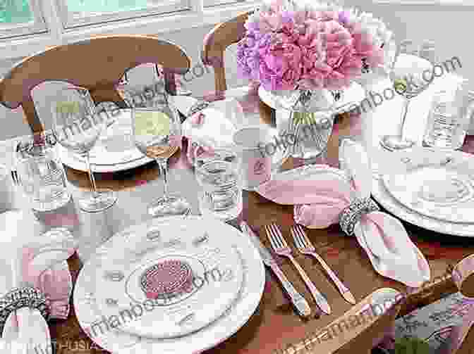 Luncheon Set Gracing A Dining Table Tatted Luncheon Set Fabiana Volpato